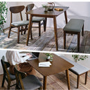 ダイニングベンチ ダイニングチェア ベンチ 木製 チェア おしゃれ 食卓椅子 長椅子 ダイニング 玄関 リビング 椅子 ファブリック 木製チェア 二人掛け イス 省スペース 木目 ぼん家具