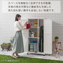天然木ウッドストッカー〔大サイズ〕 屋外収納庫 物置 北欧 倉庫 木製 幅80cm 屋外物置 小型 おしゃれ ガーデニング用品 収納 木製ストッカー 庭 収納庫 整理棚 収納棚 ベランダ収納 ぼん家具