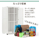 天然木ウッドストッカー〔大サイズ〕 屋外収納庫 物置 北欧 倉庫 木製 幅80cm 屋外物置 小型 おしゃれ ガーデニング用品 収納 木製ストッカー 庭 収納庫 整理棚 収納棚 ベランダ収納 ぼん家具