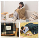 ブランケット Mサイズ〔100×140cm〕 毛布 ブランケット ひざ掛け シングル セミダブル 暖かい ハーフケット ひざ掛け 大判 おしゃれ 洗える ボア付き 膝掛け 北欧 オフィス 100×140cm FRUTO