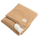 ブランケット Lサイズ〔140×200cm〕 毛布 ブランケット ひざ掛け ダブル ボア付き 大判 ハーフケット 膝掛け おしゃれ 暖かい 厚手 あったかグッズ 北欧 冬 防寒 オフィス 140×200cm FRUTO