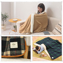 ブランケット Lサイズ〔140×200cm〕 毛布 ブランケット ひざ掛け ダブル ボア付き 大判 ハーフケット 膝掛け おしゃれ 暖かい 厚手 あったかグッズ 北欧 冬 防寒 オフィス 140×200cm FRUTO