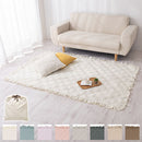 コットンケット〔120×180cm〕 ラグ ラグマット カーペット キルトラグ キルトケット コットンケット 汚れ防止 綿100% 中綿入り キルト生地 無地 約 120×180 床暖房対応 FRUTO