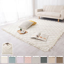 コットンケット〔180×180cm〕 ラグ ラグマット 洗える 2畳 カーペット キルトラグ おしゃれ 180×180 絨毯 北欧 コットンケット 丸洗い 正方形 薄手 フリル オールシーズン FRUTO