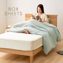 マイクロファイバーボックスシーツ〔シングル〕 ボックスシーツ シングル マットレスカバー S マイクロファイバー ベッドシーツ 選択可能 丸洗い 洗える 無地 あったか 全周ゴム 一体型 北欧 ぼん家具