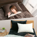 マイクロファイバー枕カバー〔L〕 枕カバー 50×70 ピローカバー 洗えるカバー 無地 ピローケース マイクロファイバー あったか 厚手 冬用 肌に優しい なめらか 寒さ対策 暖か寝具 ぼん家具