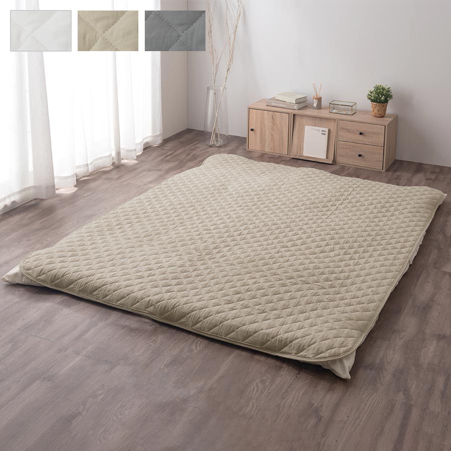 ぼん家具 敷きパッド Qサイズ おしゃれ ベッド 寝具 敷パッド ベッド