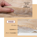 レギュラー敷きパッド〔D〕 敷きパッド ダブル 140×200 ベッドパッド 敷き毛布 冬 フランネル マイクロファイバー 暖かい 起毛 洗える 薄手 抗菌 防臭 低ホル ゴム付き ぼん家具