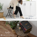 折りたたみ式チェア 折りたたみ椅子 軽量 室内 折りたたみチェア コンパクト 丸椅子 木製 スツール おしゃれ パソコンチェア デスクチェア 大理石風 木目 アンティーク調 ぼん家具