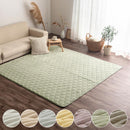 フランネルラグ〔190×190cm〕 ラグ カーペット ラグマット 洗える 厚手 絨毯 おしゃれ 北欧 2畳 フランネル キルトラグ 190×190cm 正方形 滑り止め 床暖房対応 ぼん家具