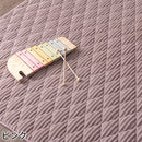 フランネルラグ〔190×190cm〕 ラグ カーペット ラグマット 洗える 厚手 絨毯 おしゃれ 北欧 2畳 フランネル キルトラグ 190×190cm 正方形 滑り止め 床暖房対応 ぼん家具