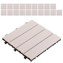 ジョイントデッキ〔20枚セット〕 ウッドデッキ 人工木 ウッドパネル 20枚 ジョイント バルコニー 床 ベランダタイル 庭 樹脂木材 ガーデニング タイル 人工木材 ジョイントタイル 30cm ぼん家具
