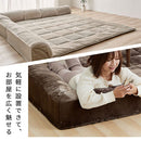 コーナークッション付きラグマット コーナークッション ラグ 洗えるラグ コーナーソファー ローソファー フロアコーナーソファ L型 212×212 2畳 マイクロファイバー あったか 冬用 ぼん家具