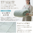 極厚マット2点セット〔130×185cm〕 極厚マット カバー 2点セット 高反発ウレタンマット マイクロファイバー あったか 130×185cm 約 厚さ5cm ラグマット 1.5畳 冬用 ごろ寝マット ぼん家具