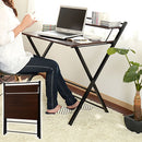 折りたたみ式パソコンデスク パソコンデスク 折りたたみデスク 棚付き PCデスク オフィスデスク おしゃれ 北欧 シンプル 机 PC机 テレワーク 省スペース オフィス ぼん家具