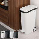 ペダルダストボックス31L リス スムース ゴミ箱 キッチン 45リットル袋対応 ふた付き キャスター 分別 ダンパー付き レジ袋 スリム 容量約30L 白 黒 銀色 茶色 おしゃれ ぼん家具