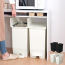 SOLOW ペダルオープンツイン45L〔2個セット〕 ゴミ箱 45リットル 45L ごみ箱 ダストボックス 2個セット キッチン ペダル式 キャスター付き 蓋 フタ付き おしゃれ 両開き 袋止め 抗菌加工 リス ぼん家具