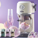 電動ふわふわかき氷器 Toffy LADONNA かき氷機 コンパクト バラ氷対応 粗さ調節 回転プレート お家で簡単 手作り 刃調節 ふわふわ シャリシャリ 電動 おしゃれ 2色氷 4色氷 Toffy