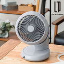 完全分解USB給電式3Dサーキュレーター サーキュレーター DCモーター 扇風機 静音 360度回転 自動首振り タッチ操作 リモコン付き 18畳 卓上扇風機 軽量 15cm羽根 3枚 USB給電 送風 3段階 ライフオンプロダクツ