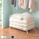 布団収納ラック 布団収納ラック キャスター付き 布団ラック 押し入れ 収納 高さ調整 収納台車 幅105 高さ64 奥行63 スチール ラック  クローゼット コンパクト ぼん家具