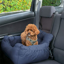 ペット用ドライブベッド〔Mサイズ〕 ドライブベッド 犬 ドライブボックス ペット用 ドライブシート イヌ 猫 車用 ペットベッド クッション ポケット 滑り止め付き 助手席 後部座席 ぼん家具