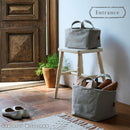 収納トート〔S〕 買い物かご バスケット かご 収納 収納バッグ 文房具 ケーブル リモコン 小物収納 収納トート 買い物かご キャンパス ストッカー 撥水 Sサイズ ぼん家具