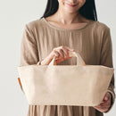 収納トート〔S〕 買い物かご バスケット かご 収納 収納バッグ 文房具 ケーブル リモコン 小物収納 収納トート 買い物かご キャンパス ストッカー 撥水 Sサイズ ぼん家具