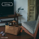 収納トート〔S〕 買い物かご バスケット かご 収納 収納バッグ 文房具 ケーブル リモコン 小物収納 収納トート 買い物かご キャンパス ストッカー 撥水 Sサイズ ぼん家具