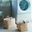 収納トート〔S〕 買い物かご バスケット かご 収納 収納バッグ 文房具 ケーブル リモコン 小物収納 収納トート 買い物かご キャンパス ストッカー 撥水 Sサイズ ぼん家具