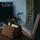 収納トート〔M〕 買い物かご バスケット かご 収納 収納バッグ 文房具 ケーブル リモコン 小物収納 収納トート 買い物かご キャンパス ストッカー 撥水 Mサイズ ぼん家具