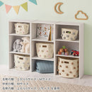 収納ボックス〔S〕 収納ボックス 折りたたみ ランドリーボックス ポンポンバスケット バスケット 円柱 おもちゃ入れ かご キャンバスバッグ Sサイズ マチ 自立 取っ手 ぼん家具