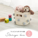 収納ボックス〔S〕 収納ボックス 折りたたみ ランドリーボックス ポンポンバスケット バスケット 円柱 おもちゃ入れ かご キャンバスバッグ Sサイズ マチ 自立 取っ手 ぼん家具