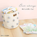 収納ボックス〔M〕 収納ボックス 折りたたみ ランドリーボックス ポンポンバスケット バスケット 円柱 おもちゃ入れ かご キャンバスバッグ Mサイズ マチ 自立 取っ手 ぼん家具