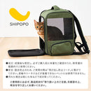 ペットキャリーリュック ペットキャリーバッグ 拡張 ペットキャリー リュック 小型犬 キャリーバッグ 8キロ ペット キャリー ペットバッグ 折りたたみ 飛び出し防止 リード SHIPOPO