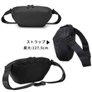 laborioショルダーバッグ ボディバッグ メンズ 斜め掛け ショルダーバッグ ウエストポーチ 大容量 収納力 ブラック 黒 無地 多機能 防水 レディース シンプル Laborio