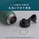 laborio水筒 水筒 1000ml ステンレスボトル 保冷 保温 ダイレクトボトル 1L 大容量 保冷水筒 広口 洗いやすい 滑り止め 真空断熱 無地 シンプル 直飲み 大きめ Laborio