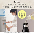 laborio水筒 ロケットサーモボトル 水筒 480ml 500ml弱 ステンレスボトル 保冷 保温 マグボトル マイボトル スリム 保冷水筒 真空断熱 無地 シンプル 直飲み 細口 Laborio