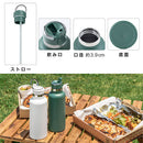 laborio水筒 水筒 980ml ステンレスボトル ストロー付き 保冷 ストローボトル マグボトル マイボトル スリム 保冷水筒 大容量 真空断熱 無地 直飲み 持ち手付き Laborio