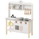 おままごとキッチン 電子レンジ・オーブン付き おままごと キッチン おままごとセット ままごとキッチン ごっこ遊び 木製 食器乾燥機風 お皿立て 電子レンジ風 収納 調理器具 小物付 プレゼント ぼん家具