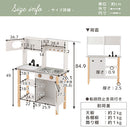 おままごとキッチン 電子レンジ・オーブン付き 木製 コンパクト 電子レンジ・オーブン付き ごっこ遊び 10点の小物付き 誕生日プレゼント   ぼん家具
