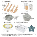 おままごとキッチン 電子レンジ・オーブン付き 木製 コンパクト 電子レンジ・オーブン付き ごっこ遊び 10点の小物付き 誕生日プレゼント   ぼん家具