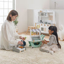 おままごとレジスター おままごと 木製レジスター お買い物 お店屋さん 木製 レジ お金 カード レシート 付き バーコードリーダー セット 小さめ 1人 2人 ぼん家具