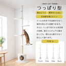 4wayキャットタワー キャットタワー キャットハウス キャットツリー 突っ張り 据え置き 運動不足 爪研ぎ タワー ステップ 猫タワー 多頭飼い 猫用品 猫グッズ おしゃれ SHIPOPO