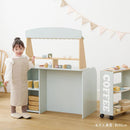 おままごとキッチン お店屋さんごっこ おままごと カフェ コーヒーショップ キッチン ままごと お店 おもちゃキッチン ごっこ遊び おままごとキッチン お店屋さんごっこ おもちゃ ワゴン付 ぼん家具