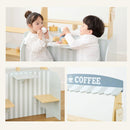 おままごとキッチン お店屋さんごっこ おままごと カフェ コーヒーショップ キッチン ままごと お店 おもちゃキッチン ごっこ遊び おままごとキッチン お店屋さんごっこ おもちゃ ワゴン付 ぼん家具