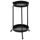 プランタースタンド〔小〕 プランタースタンド 2段 おしゃれ スリム 植木鉢 スタンド 観葉植物 棚 花台 室内 植物棚 脚付き 観葉植物スタンド 玄関 リビング 植物 台 高さ50cm ぼん家具