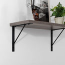 シェルフブラケット Mサイズ〔18×18cm〕 L型 棚受け 2本セット ネジ付き ブラケット 取り付け ウォールシェルフ ラック スチール DIY 壁面収納 ぼん家具