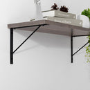 シェルフブラケット Lサイズ〔20×25cm〕 棚受け金具 棚受け ブラケット 金具 2個セット ネジ付き 本棚 DIY 棚 壁 取り付け ウォールシェルフ アイアン 風 スチール ラック 棚受金具 パーツ ぼん家具