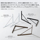 シェルフブラケット Lサイズ〔20×25cm〕 棚受け金具 棚受け ブラケット 金具 2個セット ネジ付き 本棚 DIY 棚 壁 取り付け ウォールシェルフ アイアン 風 スチール ラック 棚受金具 パーツ ぼん家具