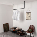 ハンギングバー U型 高さ45×幅120cm ハンガーバー U型 コの字 スチール製 ハンキング 洋服掛け 収納 天井 吊り下げ 室内干し ぼん家具